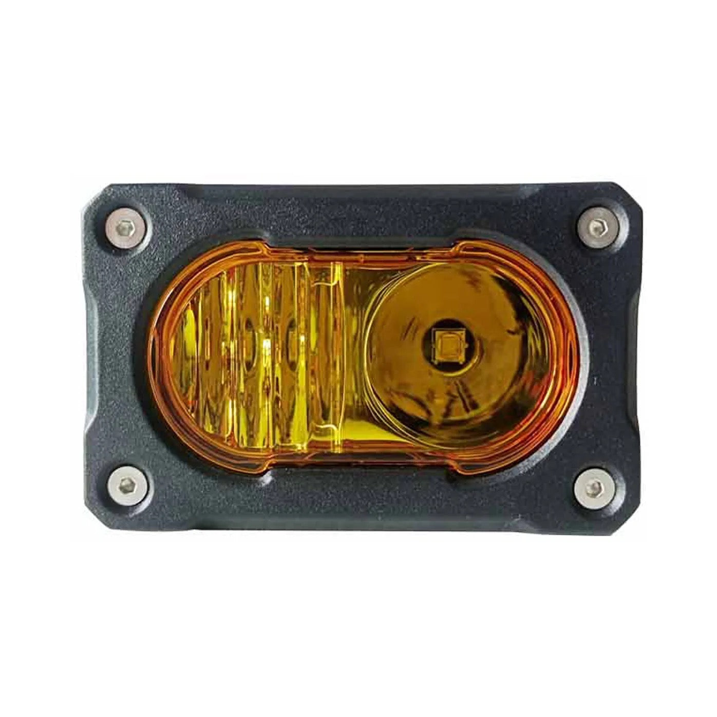 Amber LED Desert Series Mini Pod by Lucky Whips with sleek compact design and glowing amber lighting.