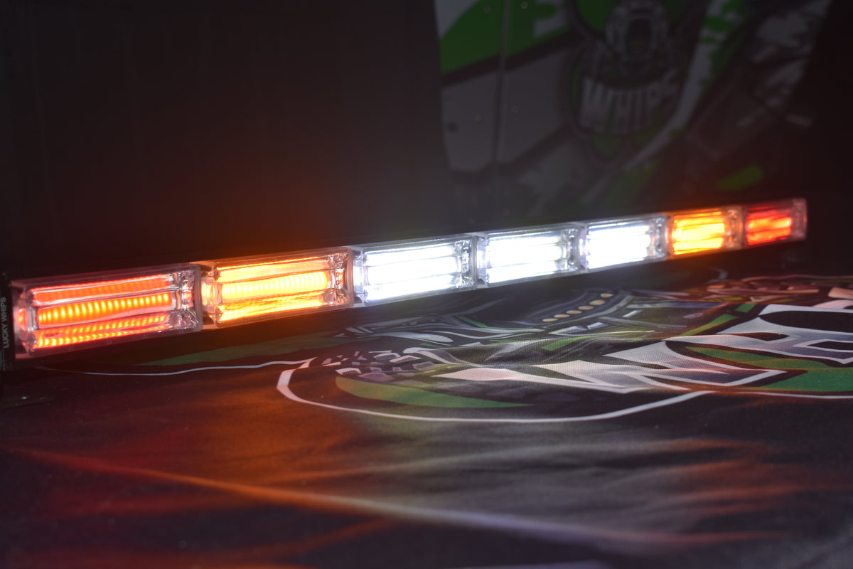 Lucky Whips Cob Chase Light, a durable LED chase light with multiple LEDs, designed for vibrant lighting effects.