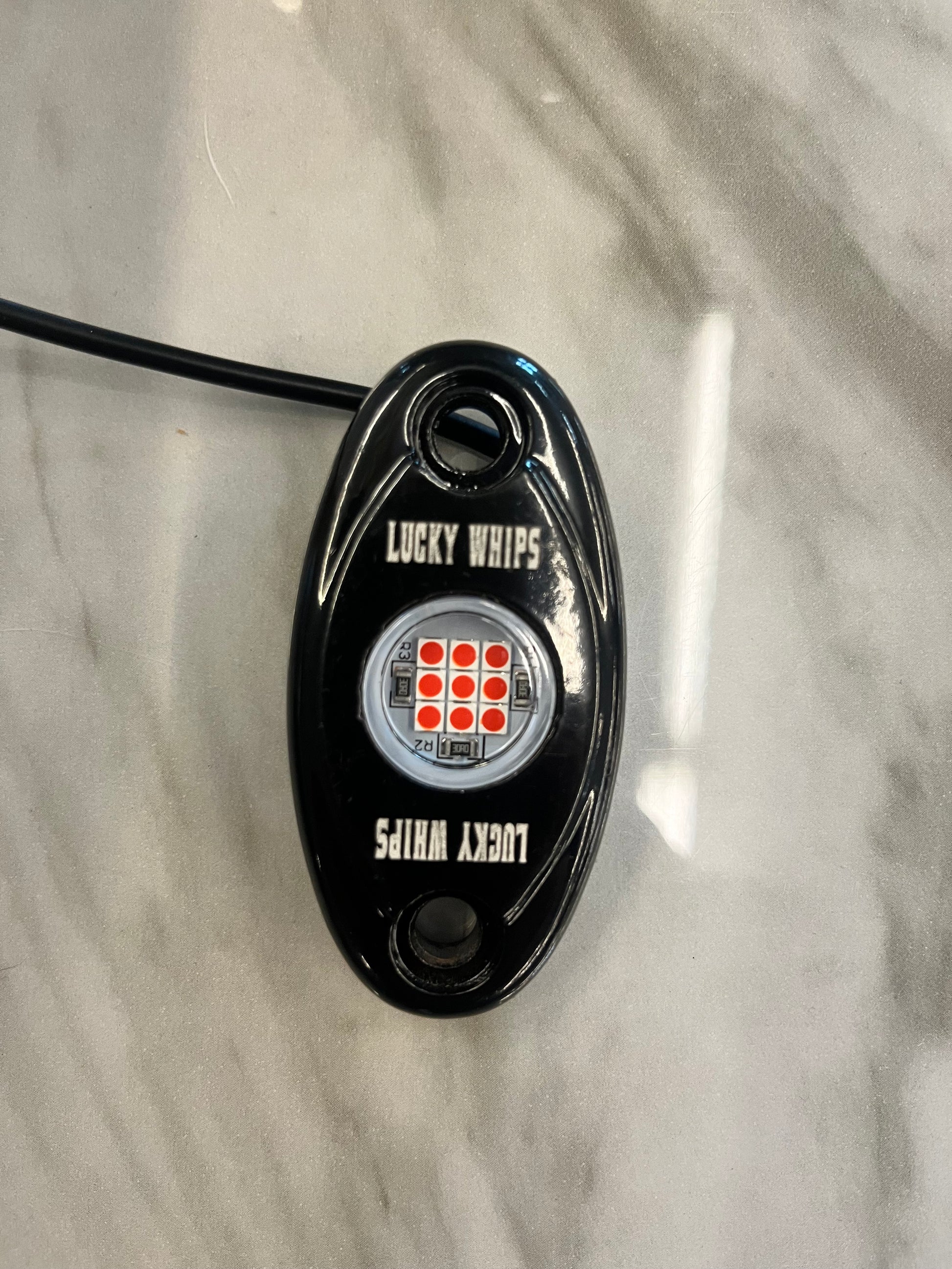 Lucky Whips dome lights featuring a sleek design with soft illumination in a modern setting.