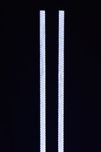 Blue HYPER LED Whips by Lucky Whips, 1-foot long LED whips with vibrant light effects on flexible, durable design