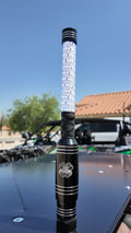 Blue HYPER LED Whips by Lucky Whips, 1-foot LED whip with vibrant lighting for performances and light shows