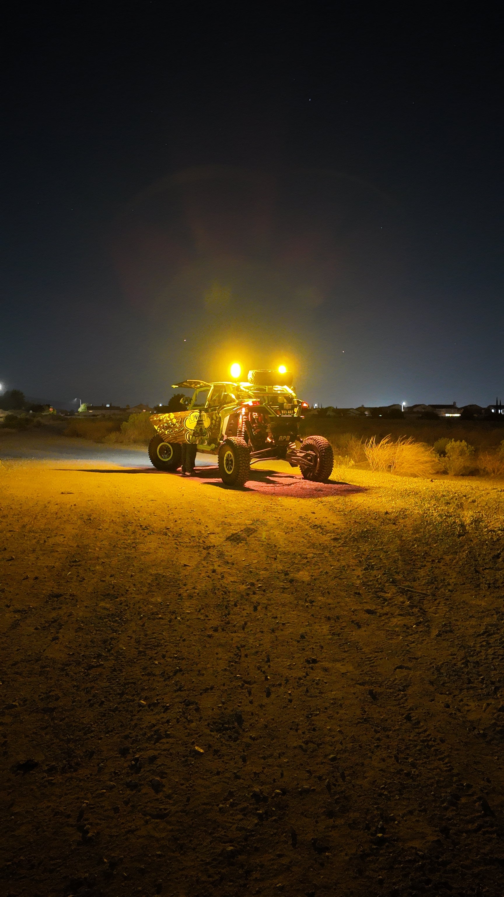 Colorful LED whips by Lucky Whips, showcasing vibrant lights and flexible design for off-road vehicle customization.