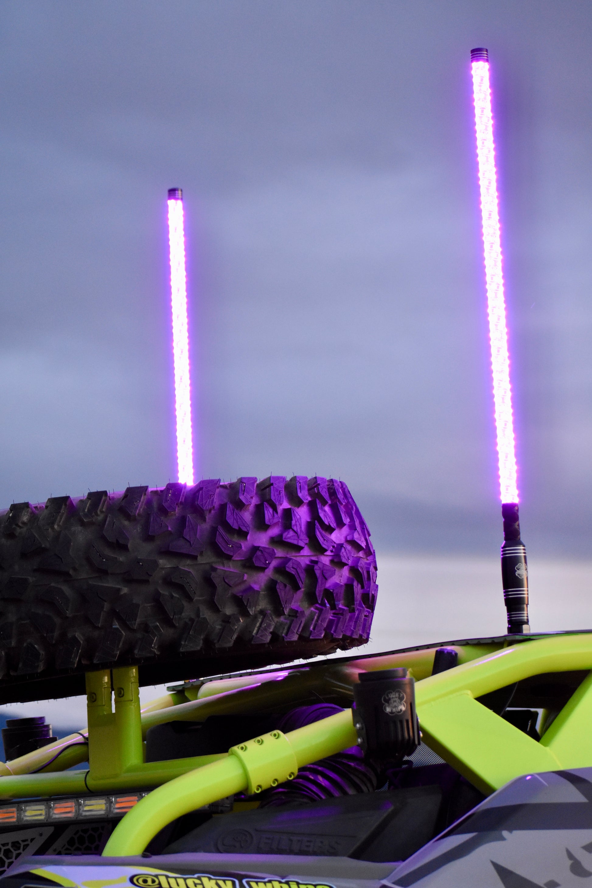 Lucky Whips OG PRO WHIPS in vibrant colors, showcasing the flexible design and robust build for enhanced performance.