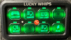 Lucky Whips 8 Gang Bluetooth switch panel with multiple switches for home automation and lighting control.