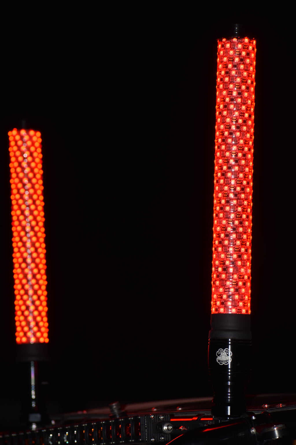 Lucky Whips XTREME 2ft Fat Whips in white, featuring thick, flexible design perfect for energetic play and performance.
