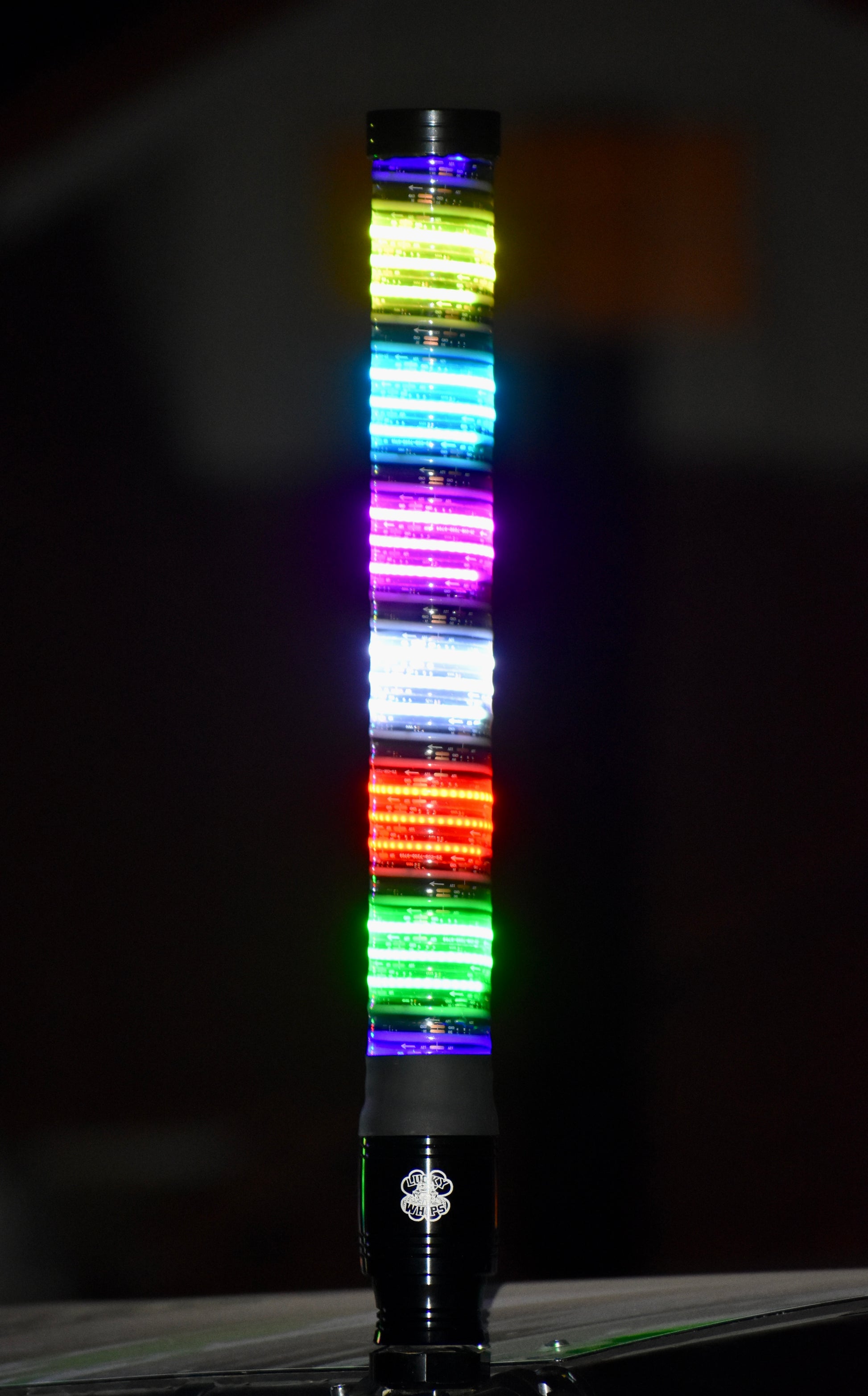 Xtreme G3 Fat Whips by Lucky Whips in vibrant colors, showcasing thick, durable design for outdoor fun.