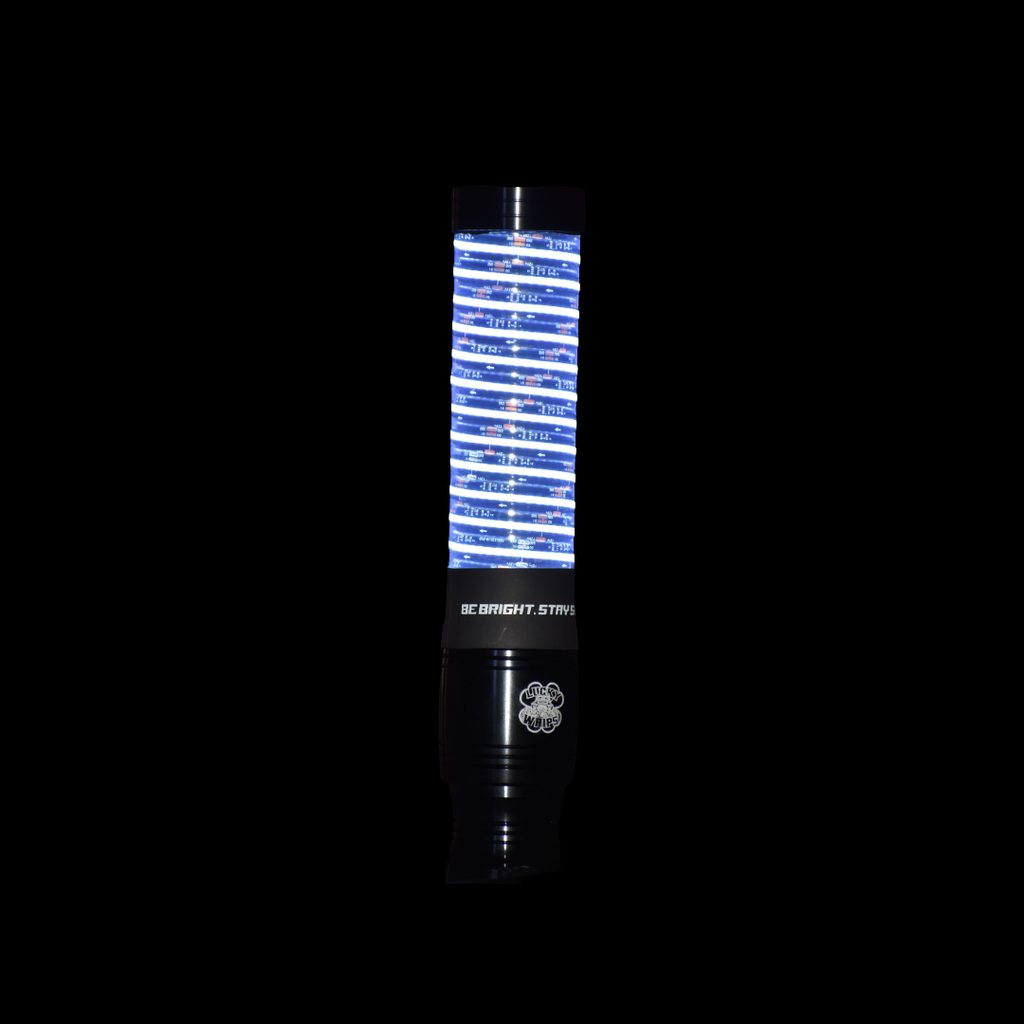 Lucky Whips Xtreme G3 Fat Whips, 1ft colorful flexible whip with textured handle for performance and durability.