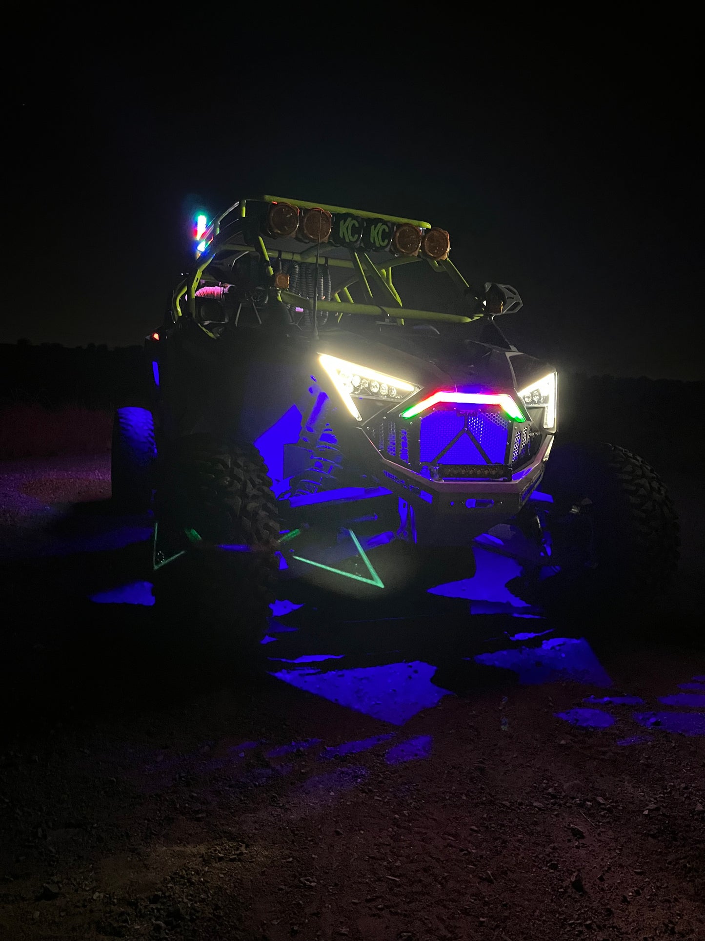 Pro Xp Platform Fang Lights for Pro R, Turbo R, and Pro Xp models, featuring durable LED light bars for off-road vehicles.