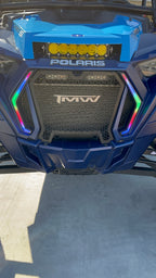 RZR Fang Lights from Lucky Whips, featuring sleek LED design with bright illumination for off-road vehicles.