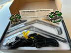 Lucky Whips RZR Fang Lights installed on a RZR vehicle, showcasing bright LED lighting for off-road adventures.